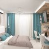 дизайн интерьера спальни, текстиль в интерьере, текстильный дизайн.