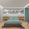 Дизайн интерьера спальной в современном стиле.