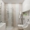 дизайн интерьера ванны, интерьер ванной комнаты, плитка керама марацци, интерьер санузла, современный дизайн ванны.