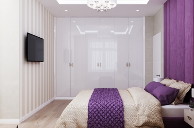 интерьер спальни, дизайн спальни, проект спальной комнаты, спальня в стиле современная классика